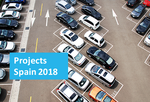 Proyectos de Smart Parking de Urbiotica en España en 2018