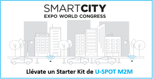 Get your U-Spot M2M parking starter kit during the official launch at the Smart City Expo World Congress